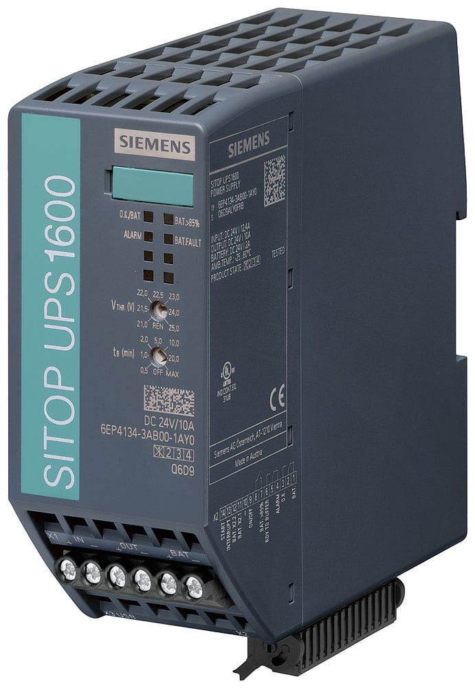 SIEMENS - SIE6EP41343AB001AY0 SITOP UPS1600 24 V DC/10 A, USB
