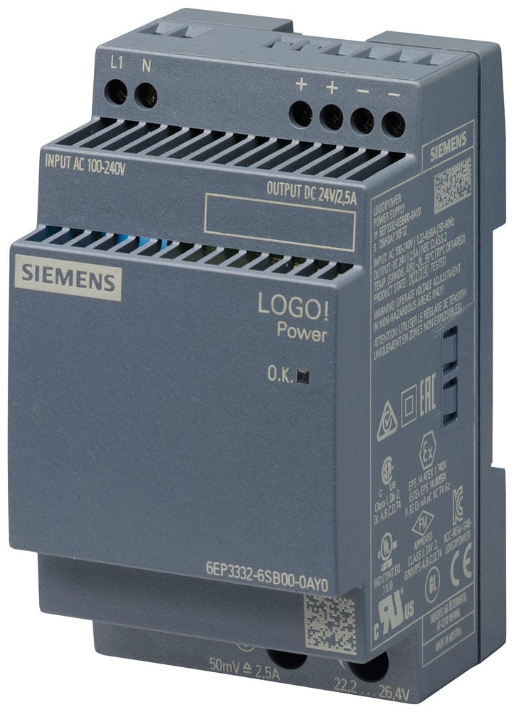 SIEMENS - SIE6EP33326SB000AY0 LOGO!POWER 24 V/25 A