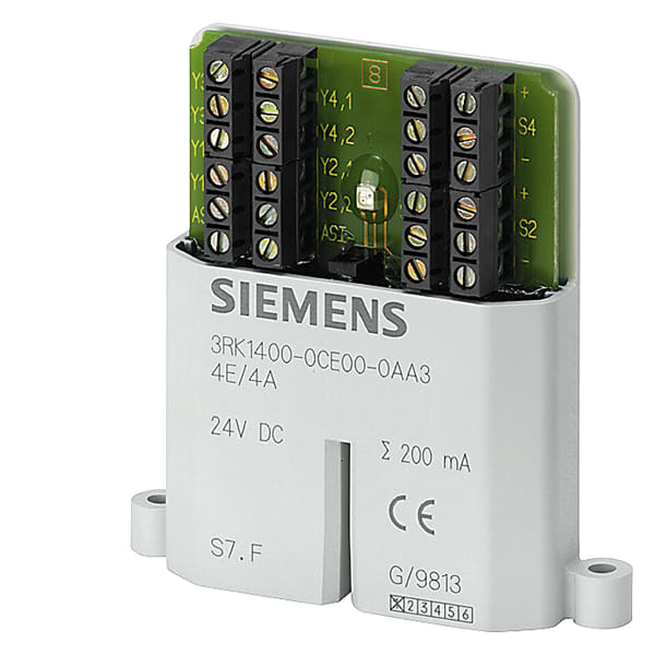 SIEMENS SIE3RK14000CE000AA3 MOD AS-I 4E-4A PIATTO CON MORSETTI