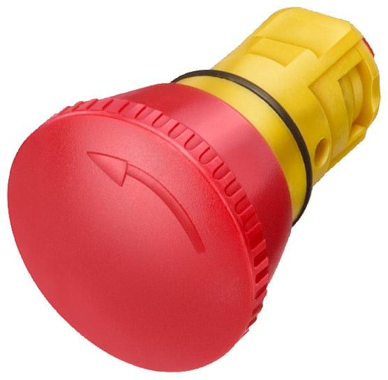 SIEMENS - SIE3SB20001AC01 PULS.FUNGO D.28,5MM ROSSO BLOC. 16MM