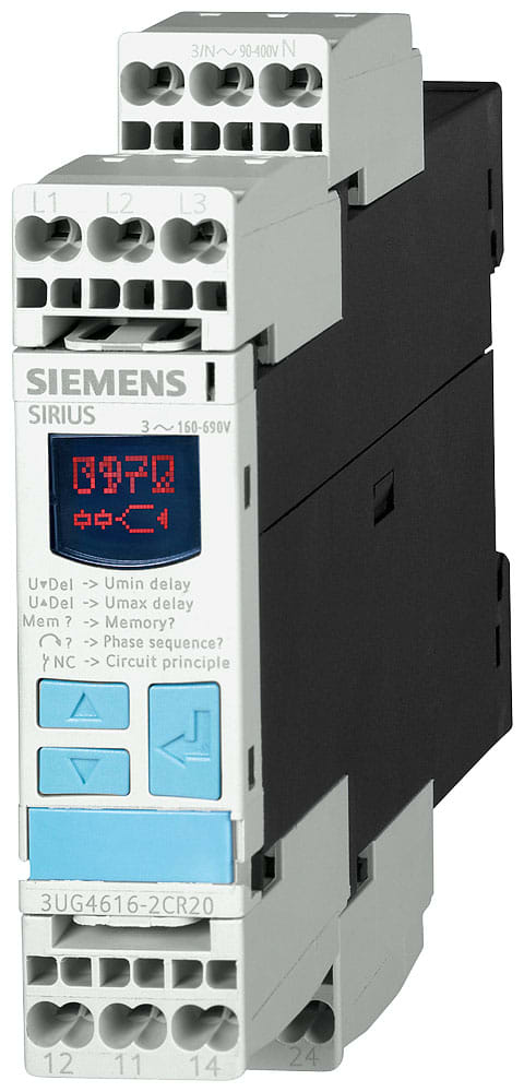 SIEMENS - SIE3UG46162CR20 RELECONTR. TENSIONE TRIF. 3X 160-690V C