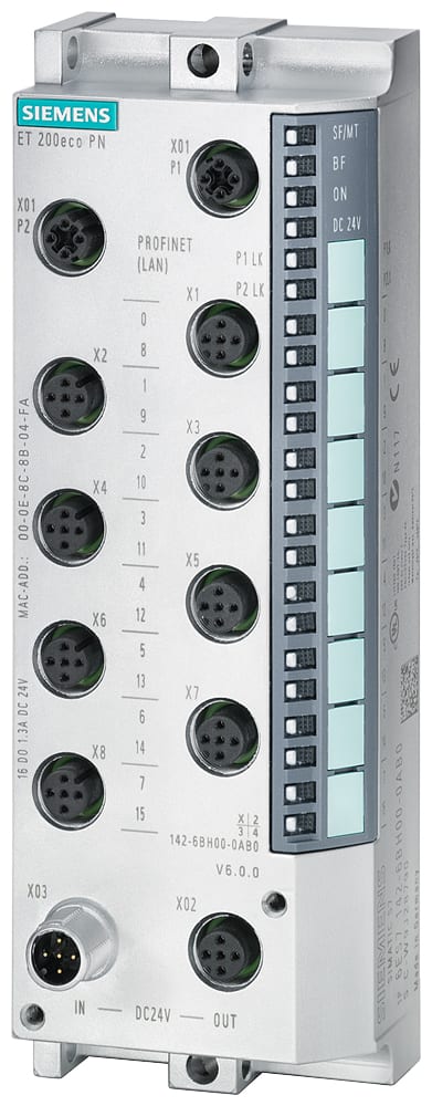 SIEMENS - SIE6ES71446KD000AB0 ET200ECO PN, 8AI, 4 U/I, 4 RTD/TC 8XM12