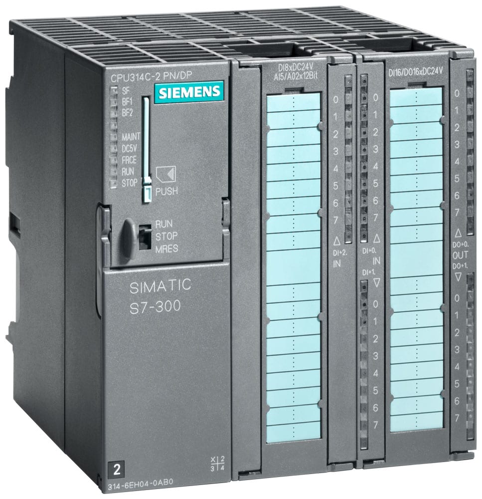 SIEMENS - SIE6ES73146EH040AB0 CPU314C-2PN/DP, 24DI/16DO/4AI/2AO, 192KB