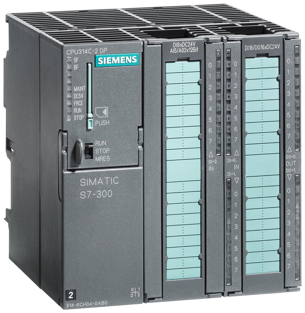 SIEMENS - SIE6ES73146CH040AB0 CPU314C-2DP, 24DI/16DO/5AI/2AO, 192 KB