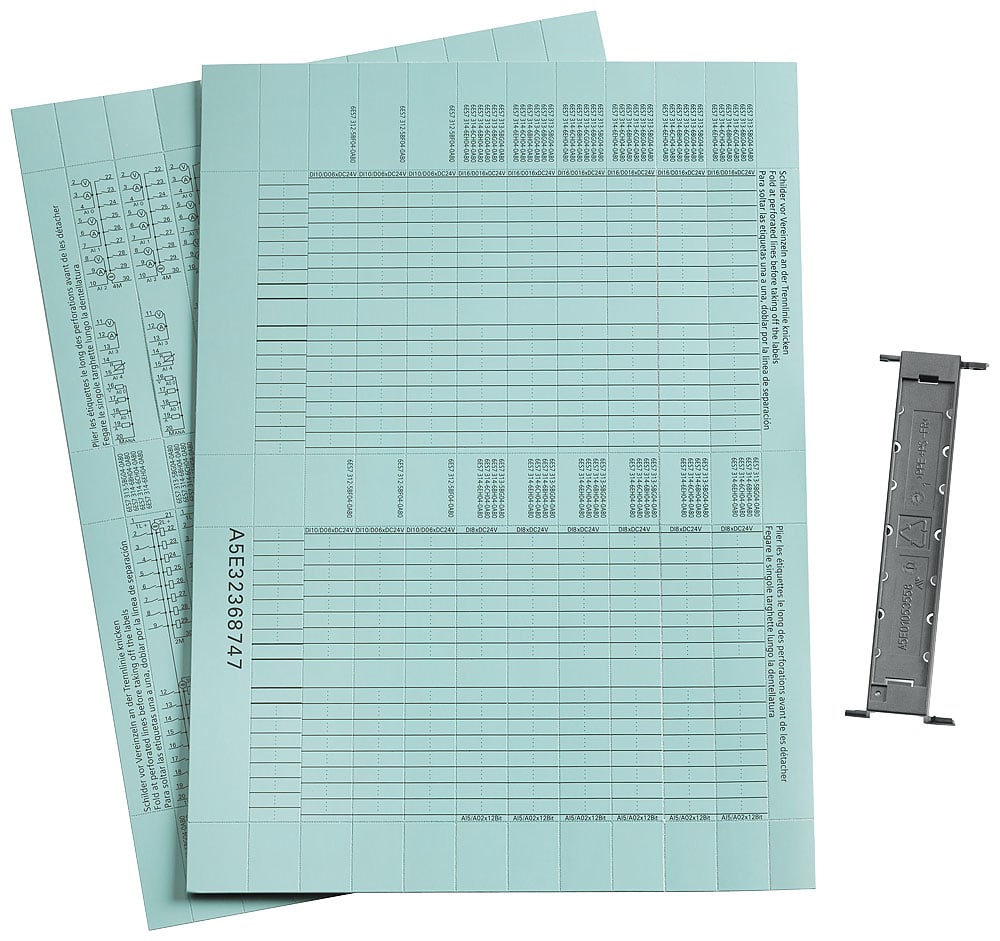 SIEMENS - SIE6ES71934BH000AA0 10 DIN A4 LABELLING SHEETS