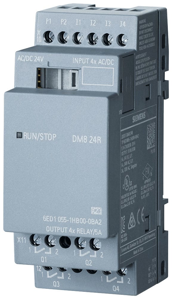 SIEMENS - SIE6ED10551HB000BA2 LOGO! DM8 24R EXPANSION MODULE,