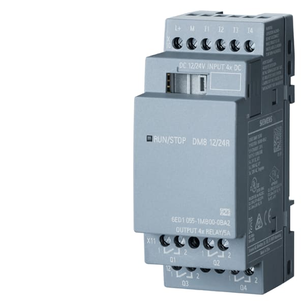 SIEMENS SIE6ED10551MB000BA2 LOGO! DM8 12/24R, EXP MODULE
