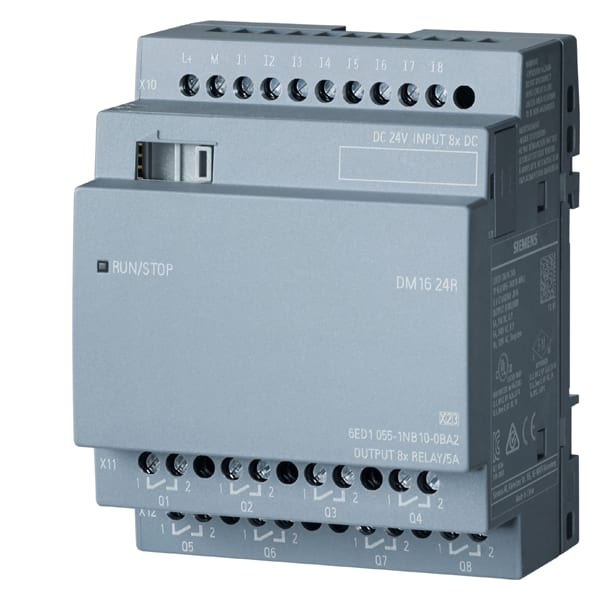 SIEMENS SIE6ED10551NB100BA2 LOGO! DM16 24R, EXP MODULE,