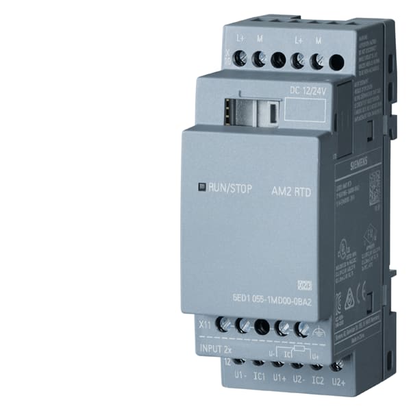 SIEMENS SIE6ED10551MD000BA2 LOGO! AM2 RDT, 2AI, -50.+200DECR/C