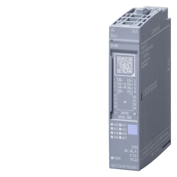 SIEMENS SIE6ES71346FF000AA1 ET 200SP, AI 8XU BASIC