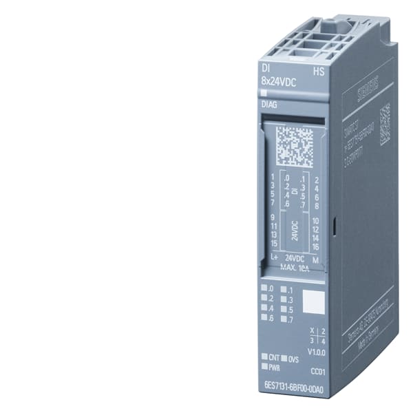 SIEMENS SIE6ES71316BF000DA0 ET 200SP, DI 8X24VDC HIGH SPEED