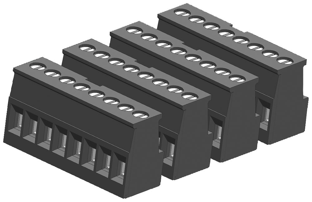 SIEMENS - SIE6ES72921AH300XA0 CONNECTOR BLOCK, 8 TERMINAL, TIN (4/PK)