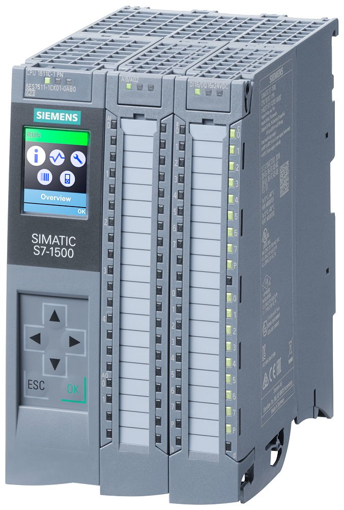 SIEMENS SIE6ES75111CK010AB0 CPU 1511C-1 PN, 175 KB PROG, 1 MB DATI
