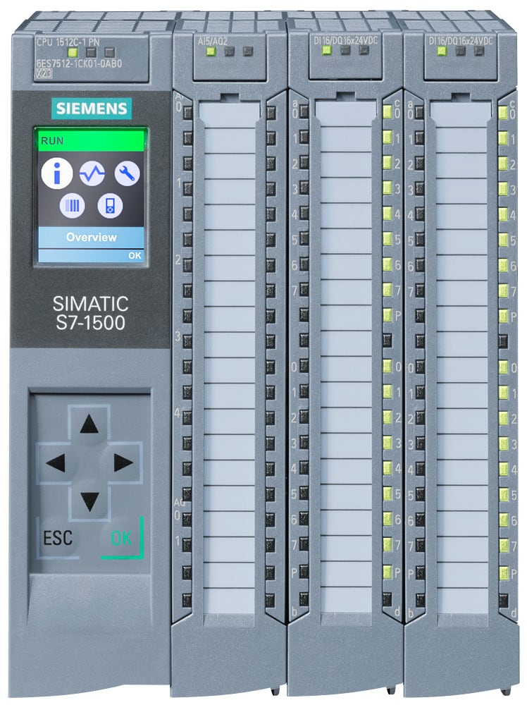 SIEMENS SIE6ES75121CK010AB0 CPU 1512C-1 PN, 250 KB PROG, 1 MB DATI
