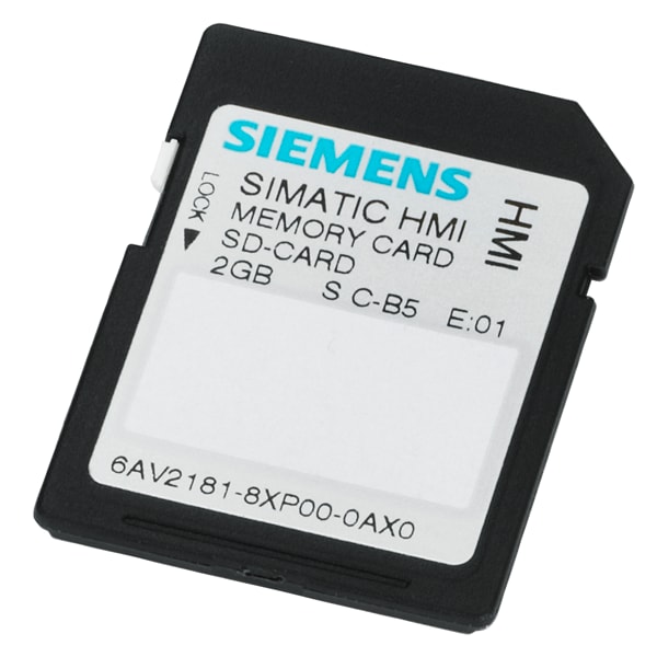 SIEMENS SIE6AV21818XP000AX0 SIMATIC HMI SD MEMORY CARD 2 GB