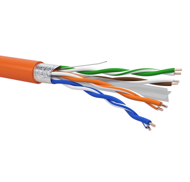 QUBIX SPA QBX0502832ARBB0500 CAVO R6AFT4H23 C6A F/UTP AWG23 LSZH ECA