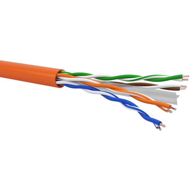 QUBIX SPA QBX05B2669ARBB0500 CAVO R6UT4H23 C6 U/UTP AWG23 LSZH B2CA