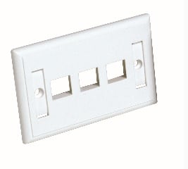 QUBIX S.R.L. NETWORK - QBX2004013 PLACCA CCS PASSO 503 3 POSIZIONI RJ45