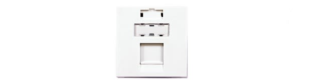 QUBIX S.R.L. NETWORK - QBX2004059 MODULO CCS 45X45 1 POS.RJ45 BIANCO