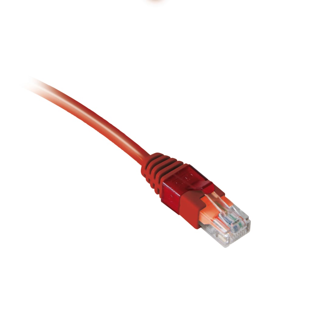 QUBIX S.R.L. NETWORK - QBX2005045 PATCH CORD CCS C5E U/UTP 1MT ROSSO