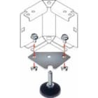 QUBIX SPA - QBX2011107 KIT FISSAGGIO PIEDINI SU ZOCCOLO PRO GR