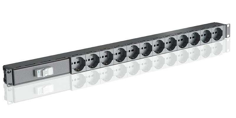 QUBIX S.R.L. NETWORK - QBX2011125 BARRA ALIMEN. VERTICALE 12P INT.MAGN. NE