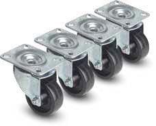 QUBIX S.R.L. NETWORK - QBX2011139 KIT 4 RUOTE PER ARMADI SERVER