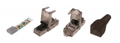 QUBIX S.R.L. NETWORK - QBX2012007 SPINA PLUG EASYCRIMP RJ45 8 POLI C6 UTP