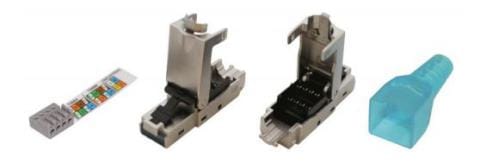 QUBIX S.R.L. NETWORK - QBX2012009 SPINA PLUG EASYCRIMP RJ45 8 POLI C6A STP