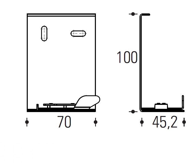 REGGIANI S.P.A. ILLU - REG0.25431.0012 #SUPPORTO CANALINA YORI X CANALI INCASSO