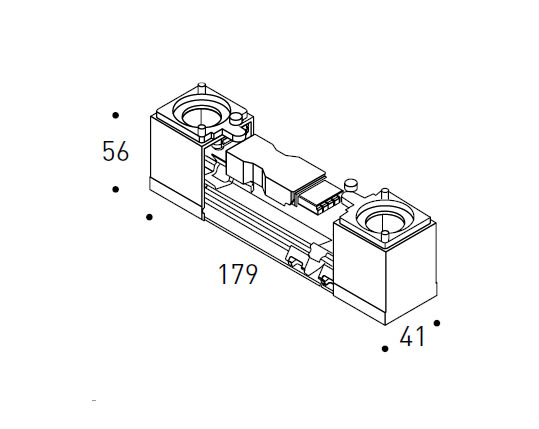 REGGIANI S.P.A. ILLU - REG0.25433.0031 MODULO DI TESTA PER CANALINA TRIM YORI