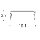 REGGIANI SPA ILLU - REG0.31705.0000 SURFACE MOUNTING CLIP LOW PROFILE PACK 5
