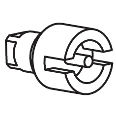 DKC-RAMBLOCK - RMBRPCE240 CHIAVE D/PETTINE DA 3-PLASTICA