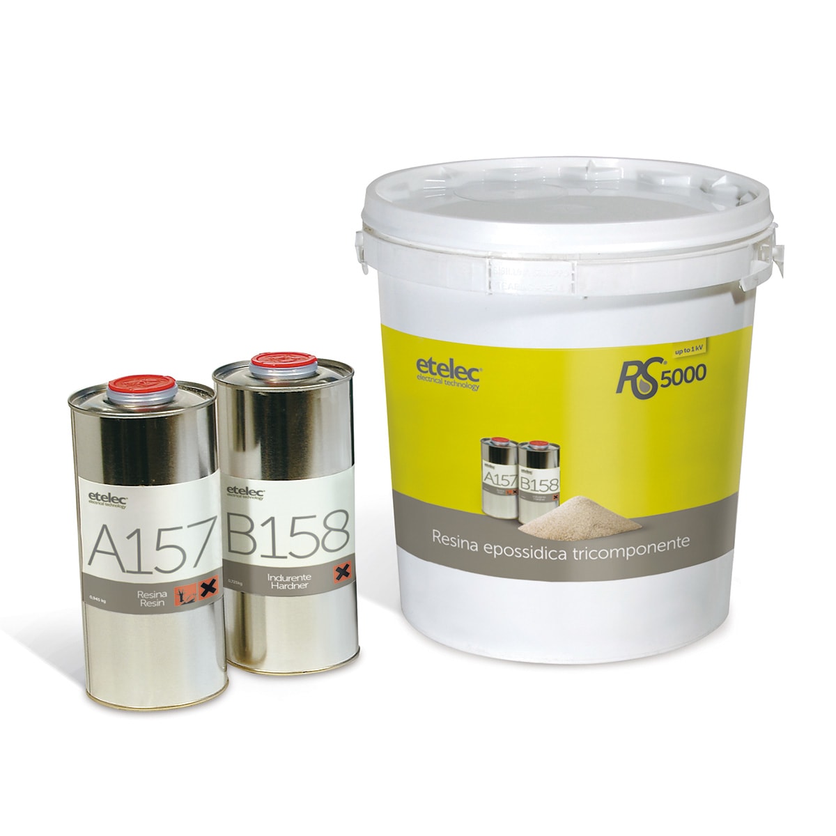 ETELEC S.R.L. - ETLRS5000 FUSTO RESINA 3-COMP. STATO SOLIDO 5000 G