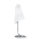 ROSSINI - RSSP.3865-40 LAMPADA DA TAVOLO ANODIZZATA/VETRO BIANC