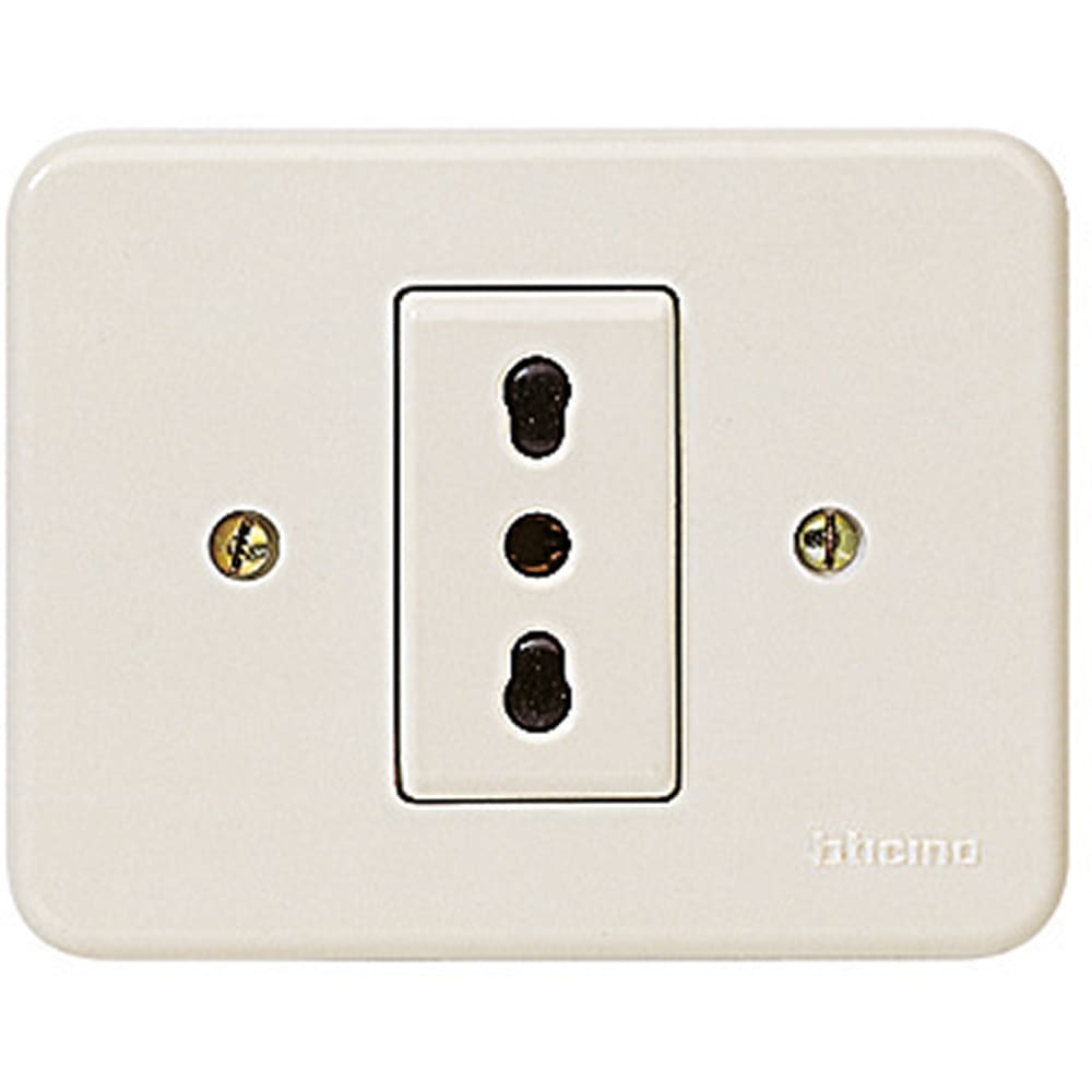 BTICINO BTIS1115N KIT - PRESA DOMINO 2P+T 10/16A BIPASSO