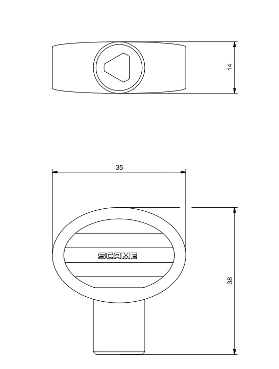 SCAME PARRE S.P.A. - SCA654.0073 KIT CHIAVE X SERRATURA MASTERBOX-ADVANCE