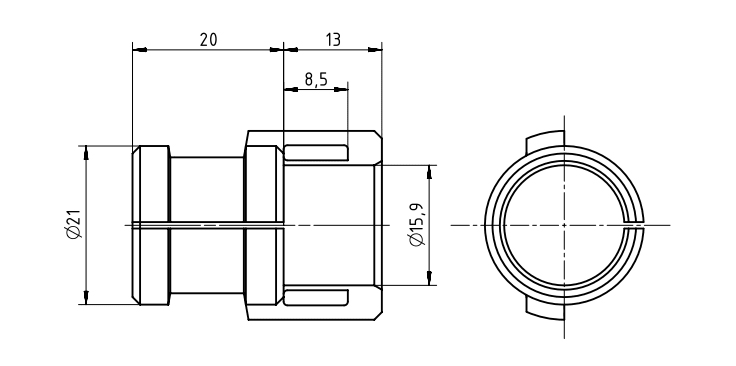 SCAME PARRE S.P.A. - SCA900.0005363 PASSACAVO D.15-16 X SPLIT HOOD
