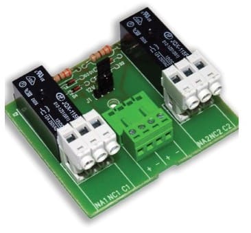 LAND SRL - C1ASCH2R-24 SCHEDA 2 RELE 12/24V CON COMANDO NEGATI