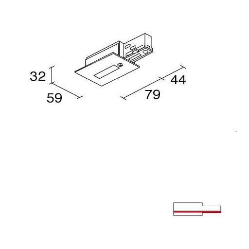SIDE SPA SDE993251 BINARIO SITRACK 230V INCASSO TESTATA DI