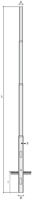 SEM - SEM4903/139 PALO RASTREMATO H.TOT. 880 CM. D 139