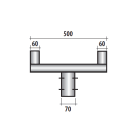 SEM - SEM4220 TRAVERSA LUNG. 50 CM. ZINCATA