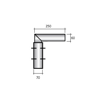 SEM - SEM4311/0 TESTA PALO 1 BRACCIO ZINCATA