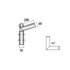SEM - SEM4312/90 TESTA PALO 2 BRACCI ZINCATA