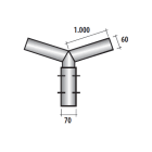 SEM - SEM4316 TESTA PALO DOPPIO X PALI DM. 60