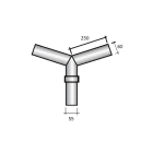 SEM - SEM4316/1V TESTA PALO 2 BRACCI X CONICO