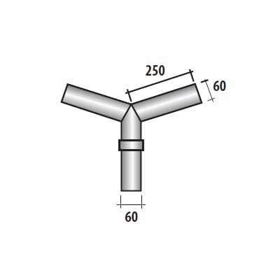 SEM - SEM4316/V TESTA PALO 2 BRACCI X CONICO
