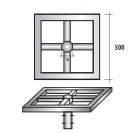 SEM - SEM4320/Q1 TRAVERSA QUADRATA LUNG. 50 CM. ZINCATA