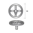 SEM - SEM4321/CIR1 TRAVERSA CIRCOLARE LUNG. 90 CM. ZINCATA