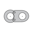 SEM - SEM4328/1 ACCOPPIATORE SINGOLO D 60-60 MM VERN.